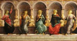"The Five Sybils" by Sandro Botticelli circa 1475.